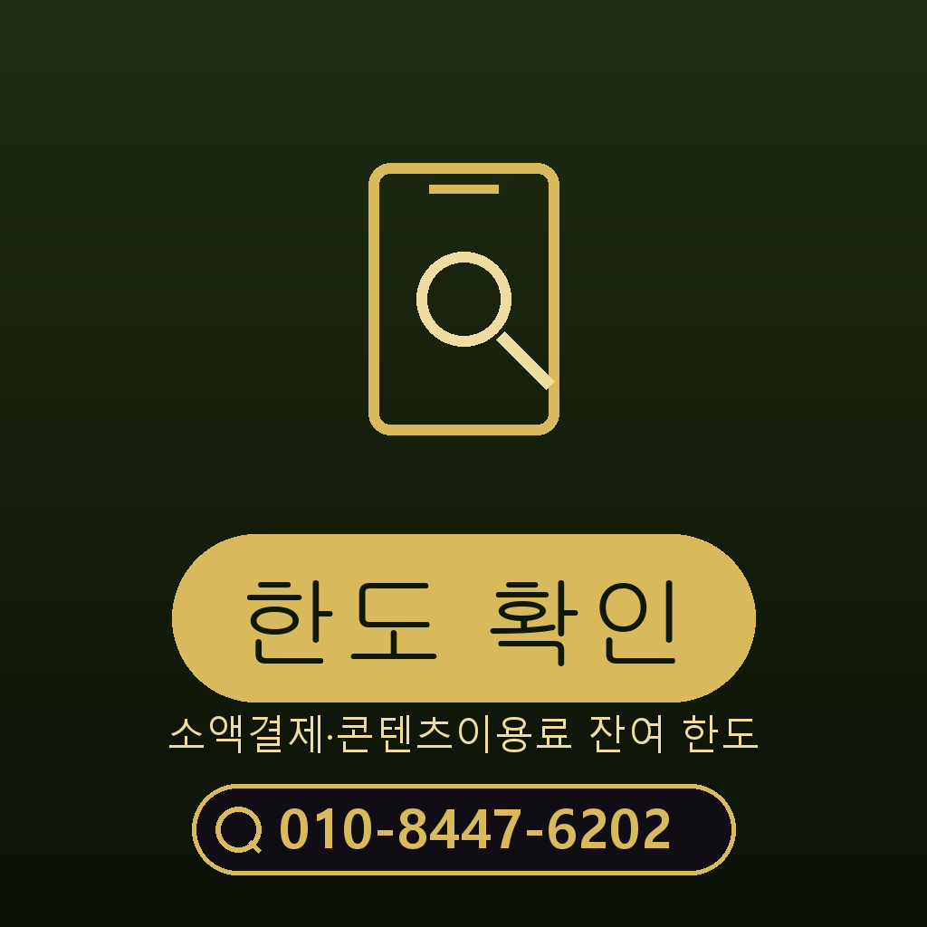 소액결제 한도 확인
